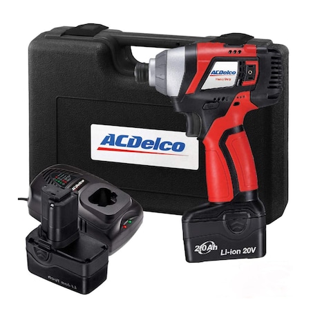Acdelco A20 20V Li-ion BRUSHLESS Impact Driver, 2-battery kit ARI20155